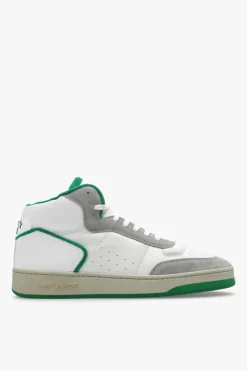Saint Laurent WHITE ‘SL/80’ high-top sneakers