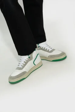 Saint Laurent WHITE ‘SL/80’ high-top sneakers