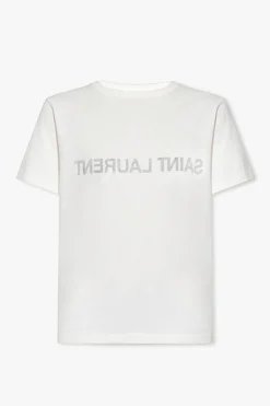 Saint Laurent WHITE T-shirt with logo