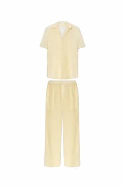 Saint Laurent YELLOW Set: shirt and trousers