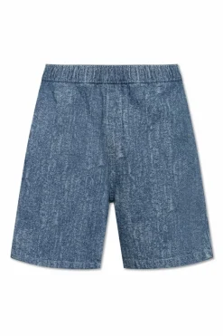 SamsĆøe SamsĆøe BLUE "Sajabari" denim shorts