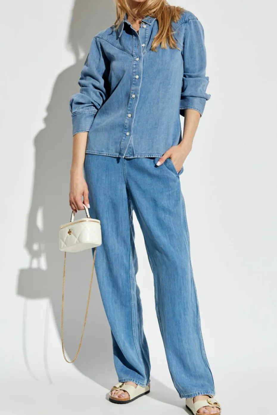 Samsøe Samsøe BLUE Shirt 'Samos'