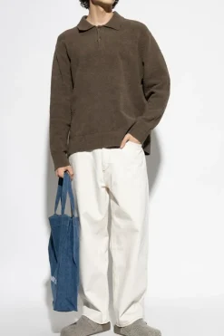 Samsøe Samsøe BROWN Sweater with collar ‘Sanino’