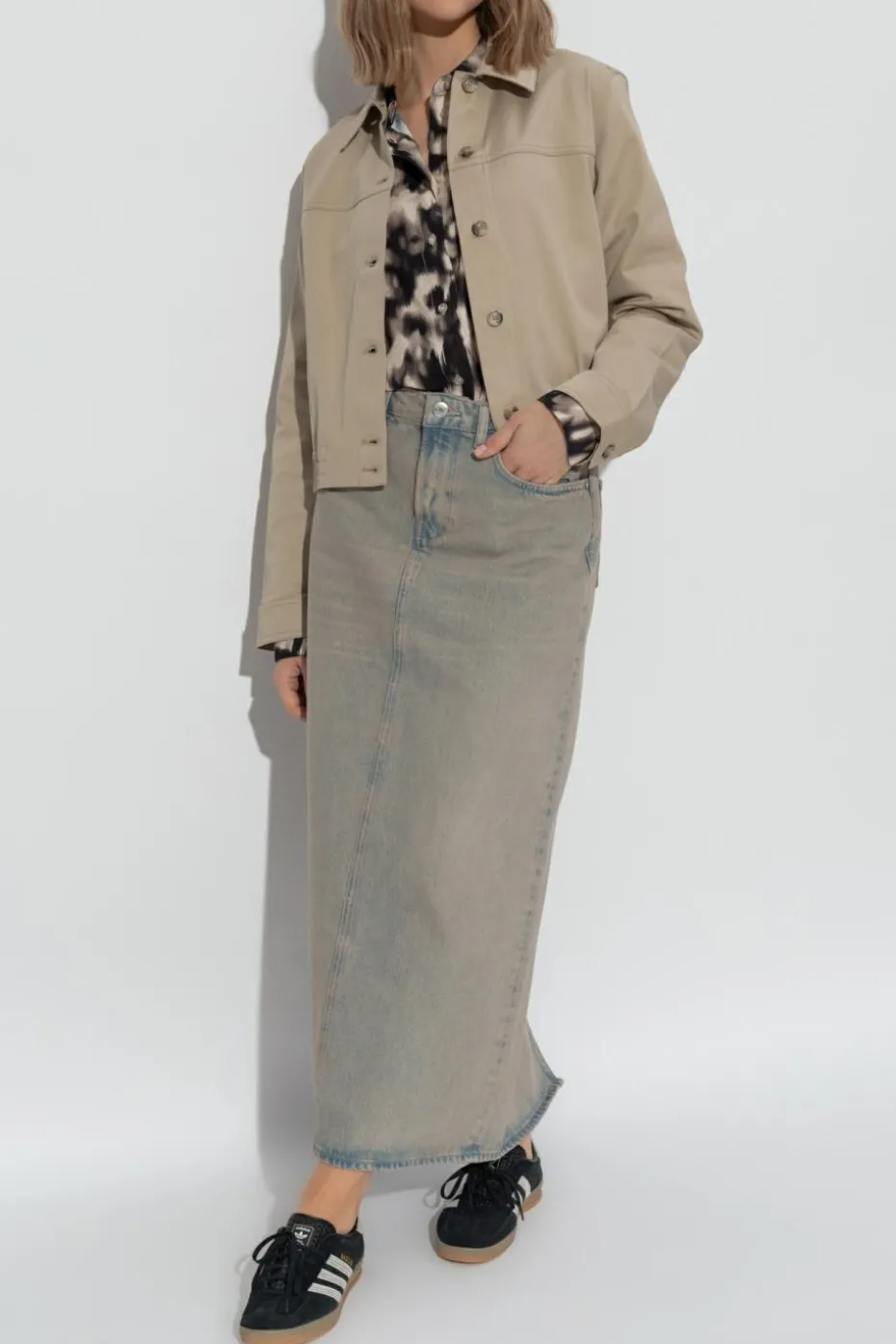 Samsøe Samsøe GREY Skirt Saelsie