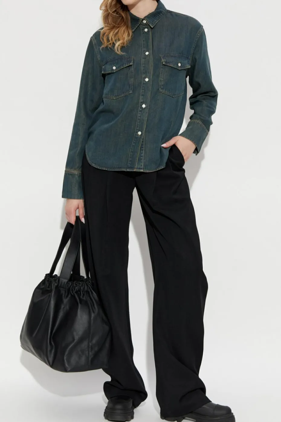 Samsøe Samsøe NAVY BLUE "Sabex" denim shirt
