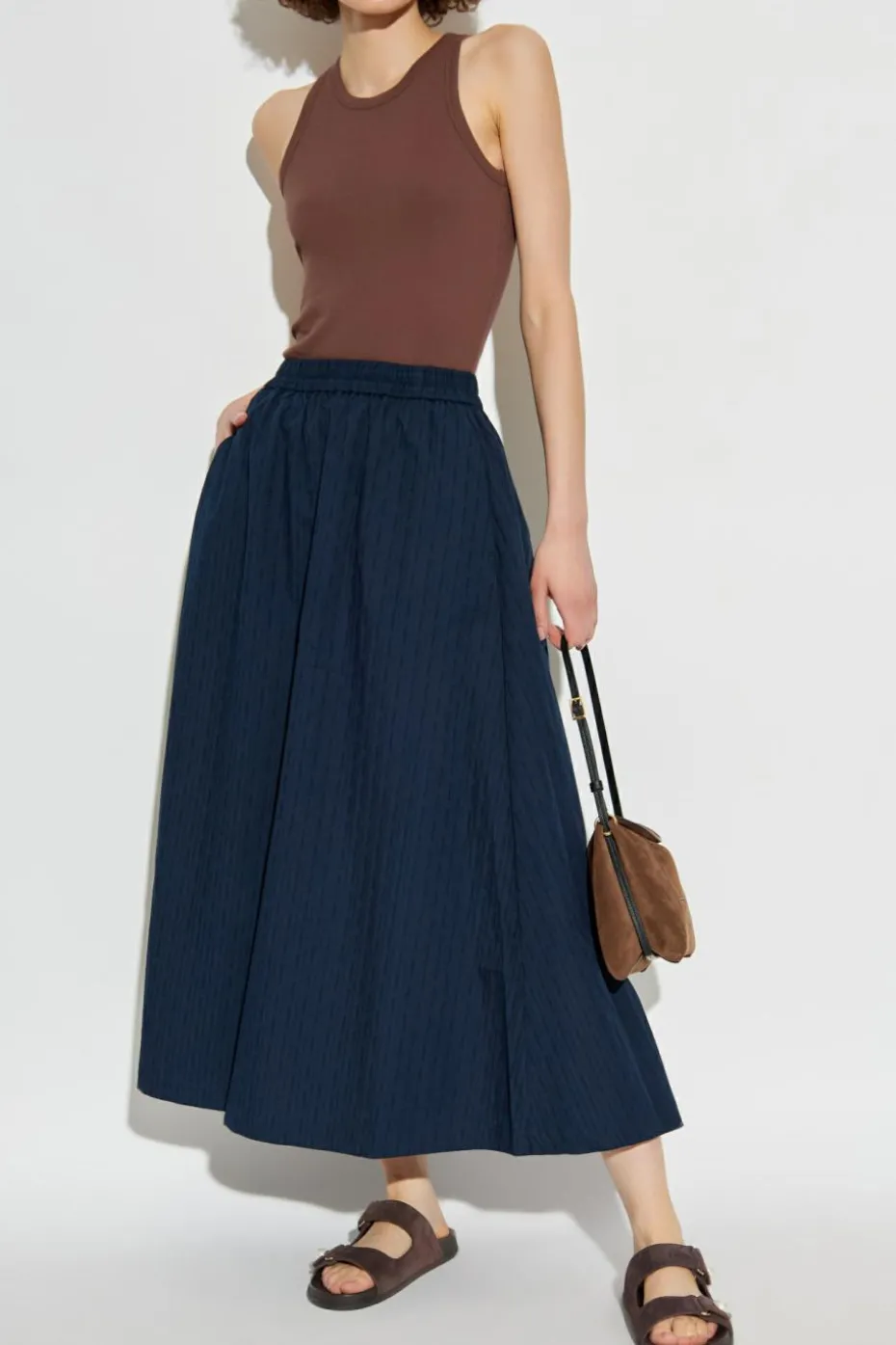 Samsøe Samsøe NAVY BLUE "Satina" skirt
