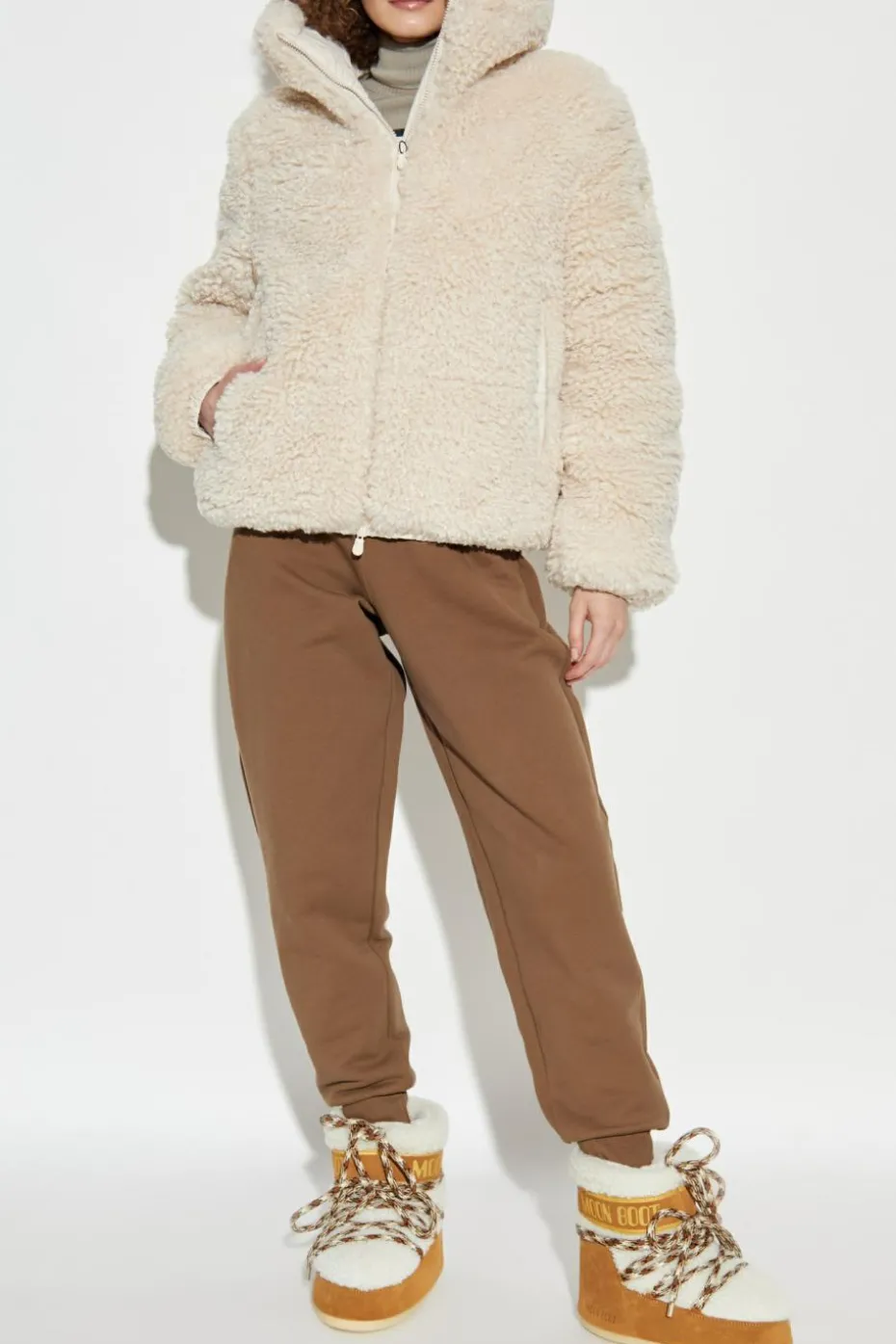 Save The Duck cream Insulated jacket "Kennie"