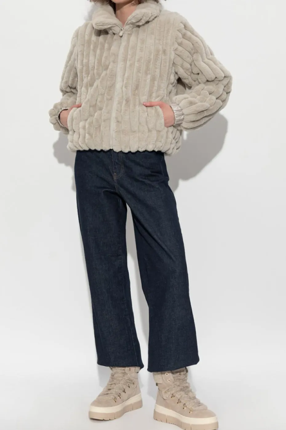 Save The Duck GREY Fleece jacket "Elina"
