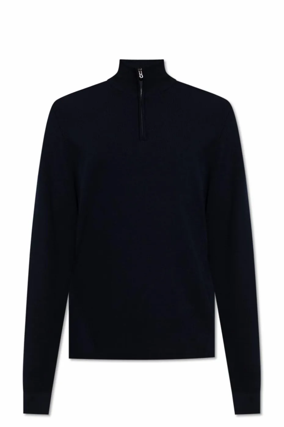 Sease NAVY BLUE Wool sweater with stand-up collar