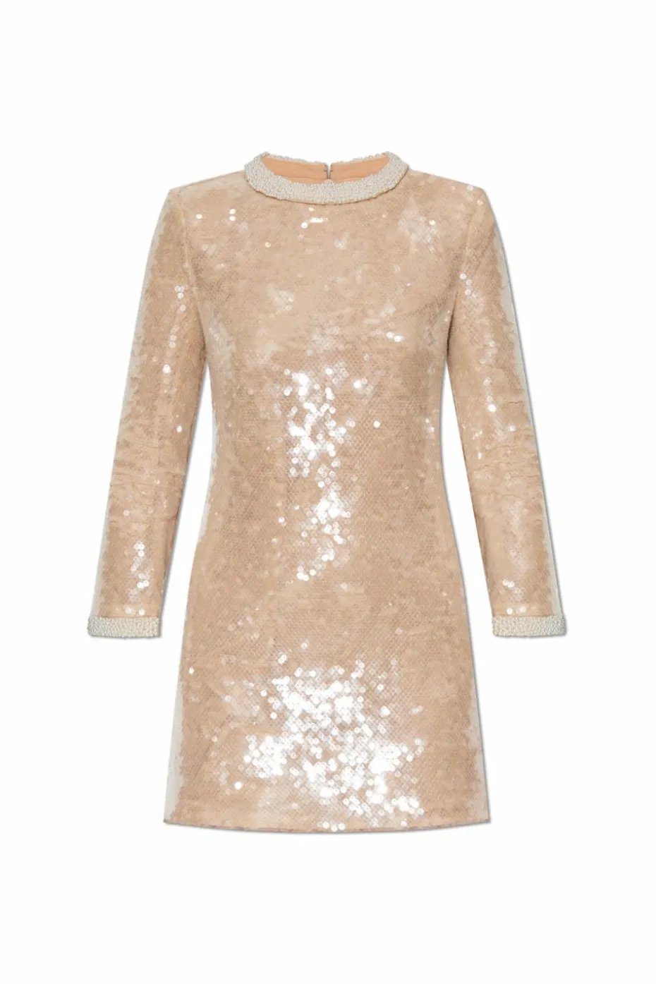 Self-Portrait beige Sequin Dress