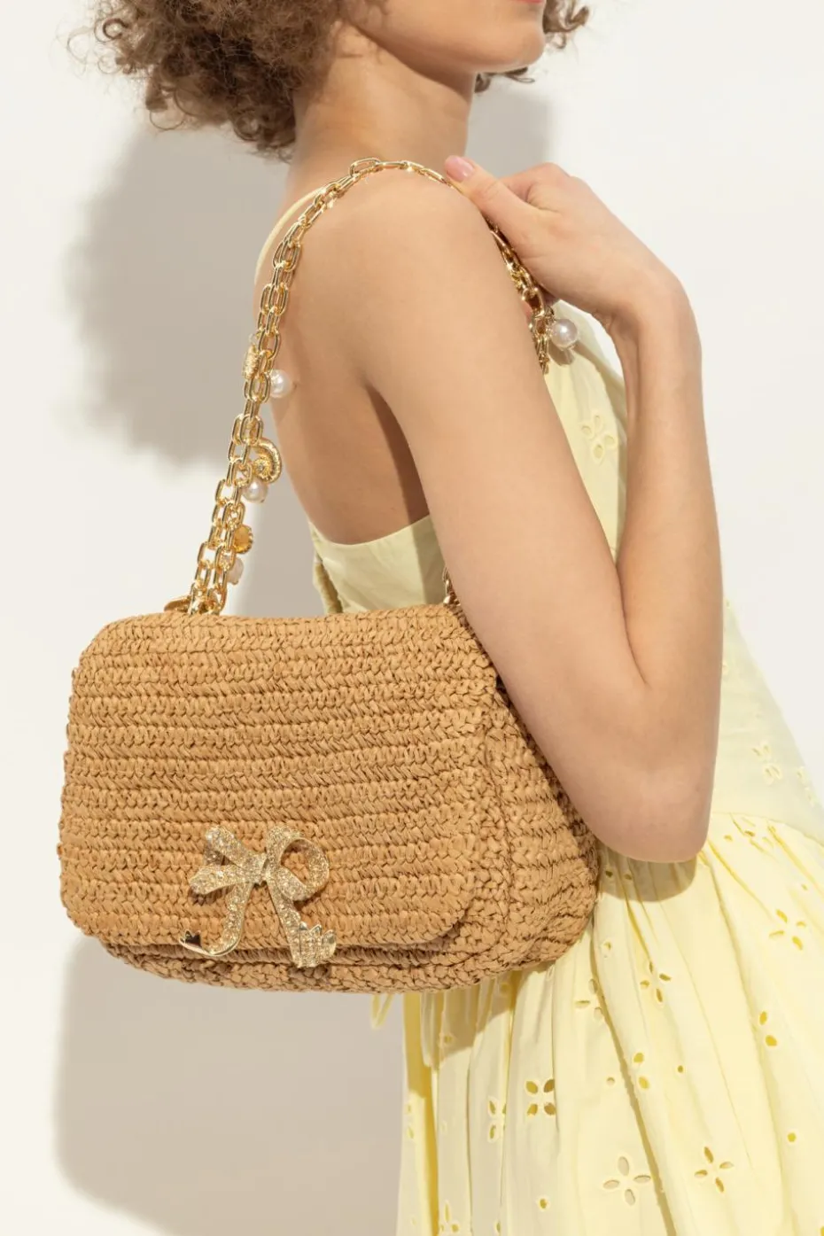 Self-Portrait beige Shoulder bag