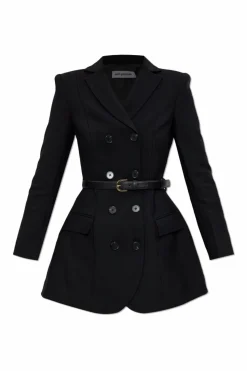 Self-Portrait BLACK Double-breasted dress with belt