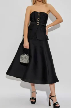 Self-Portrait BLACK Off-shoulder dress