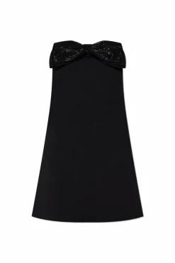 Self-Portrait BLACK Off-the-shoulder dress