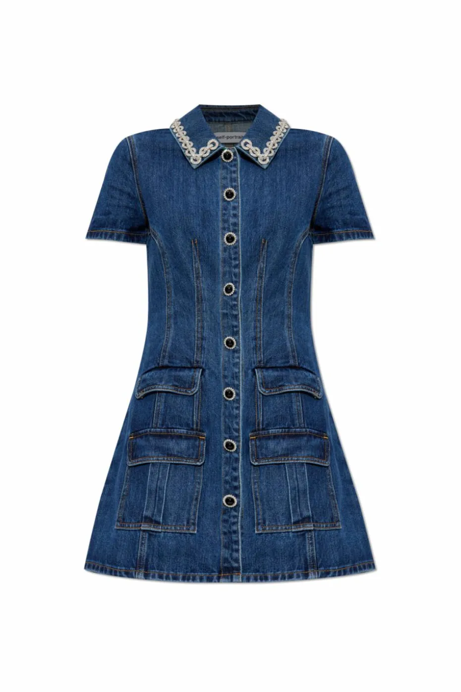 Self-Portrait BLUE Denim dress