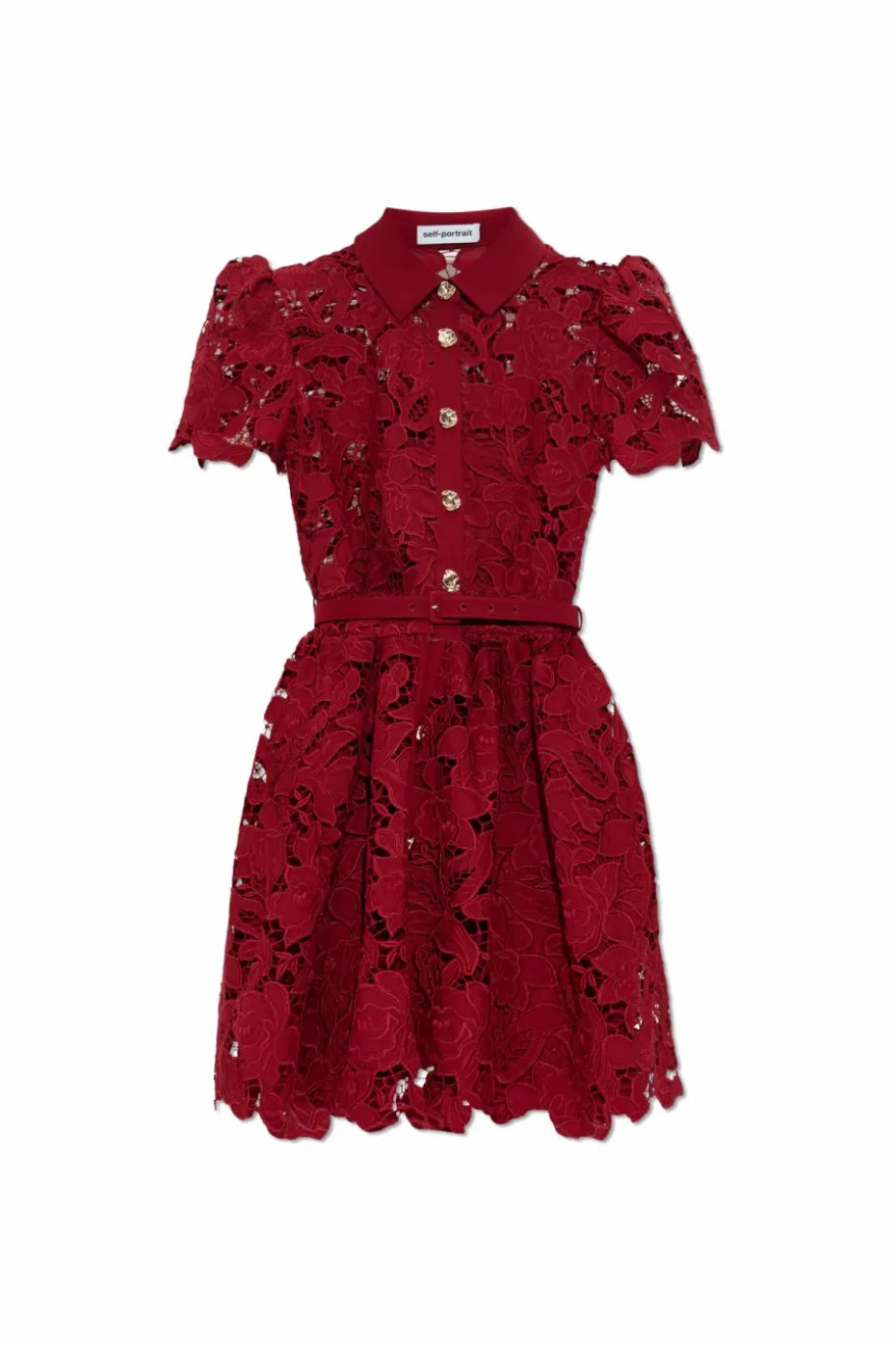Self-Portrait BURGUNDY Lace dress