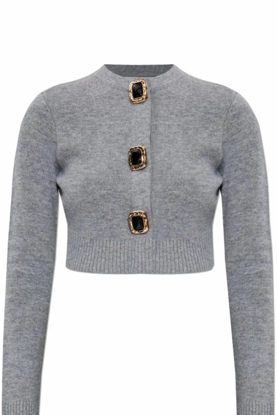 Self-Portrait GREY Short cardigan
