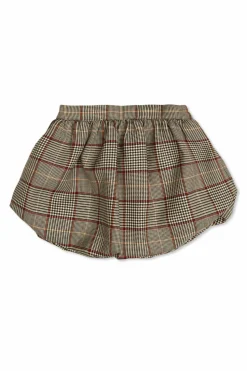 Self-Portrait Kids BROWN Plaid pattern skirt