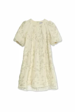 Self-Portrait Kids cream Dress with appliqués