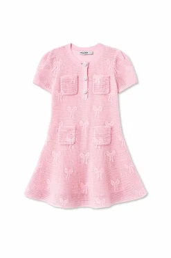 Self-Portrait Kids PINK Knit dress
