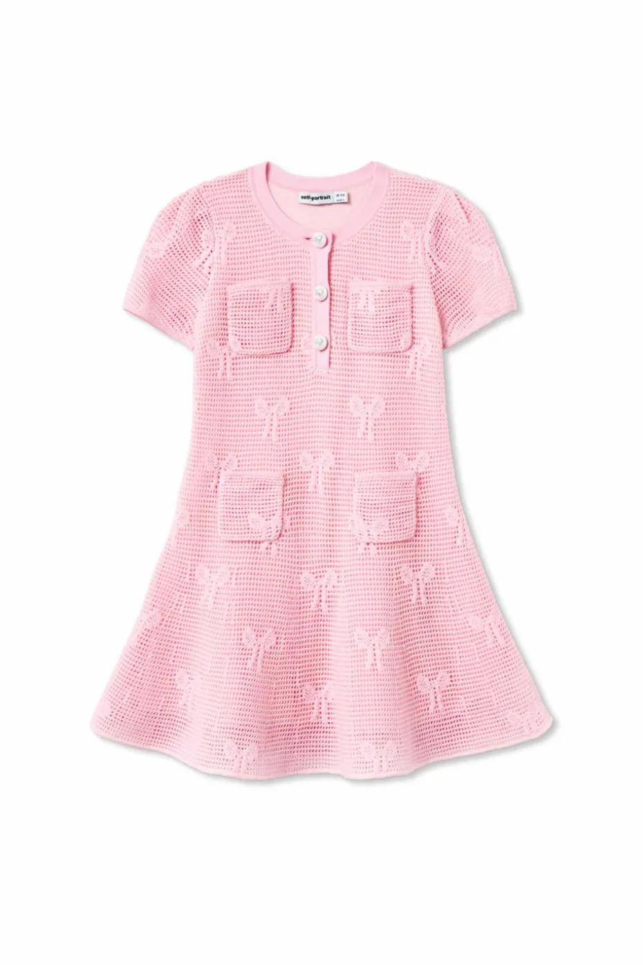 Self-Portrait Kids PINK Knit dress