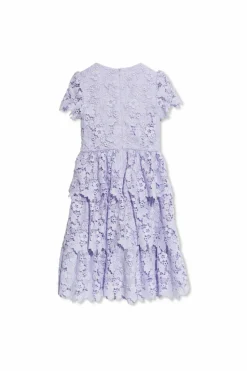 Self-Portrait Kids PURPLE Lace dress