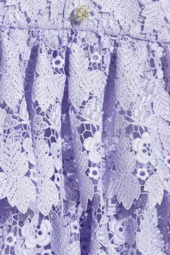 Self-Portrait Kids PURPLE Lace dress