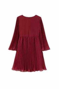 Self-Portrait Kids RED Pleated dress