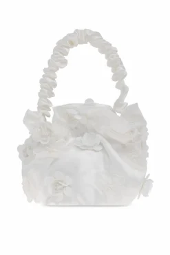 Self-Portrait Kids WHITE Bag with floral pattern