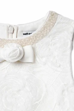 Self-Portrait Kids WHITE Dress with applique