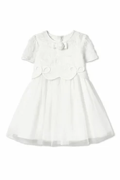 Self-Portrait Kids WHITE Dress with a bow