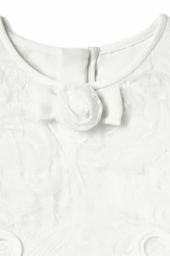 Self-Portrait Kids WHITE Dress with a bow