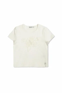 Self-Portrait Kids WHITE T-shirt with lace