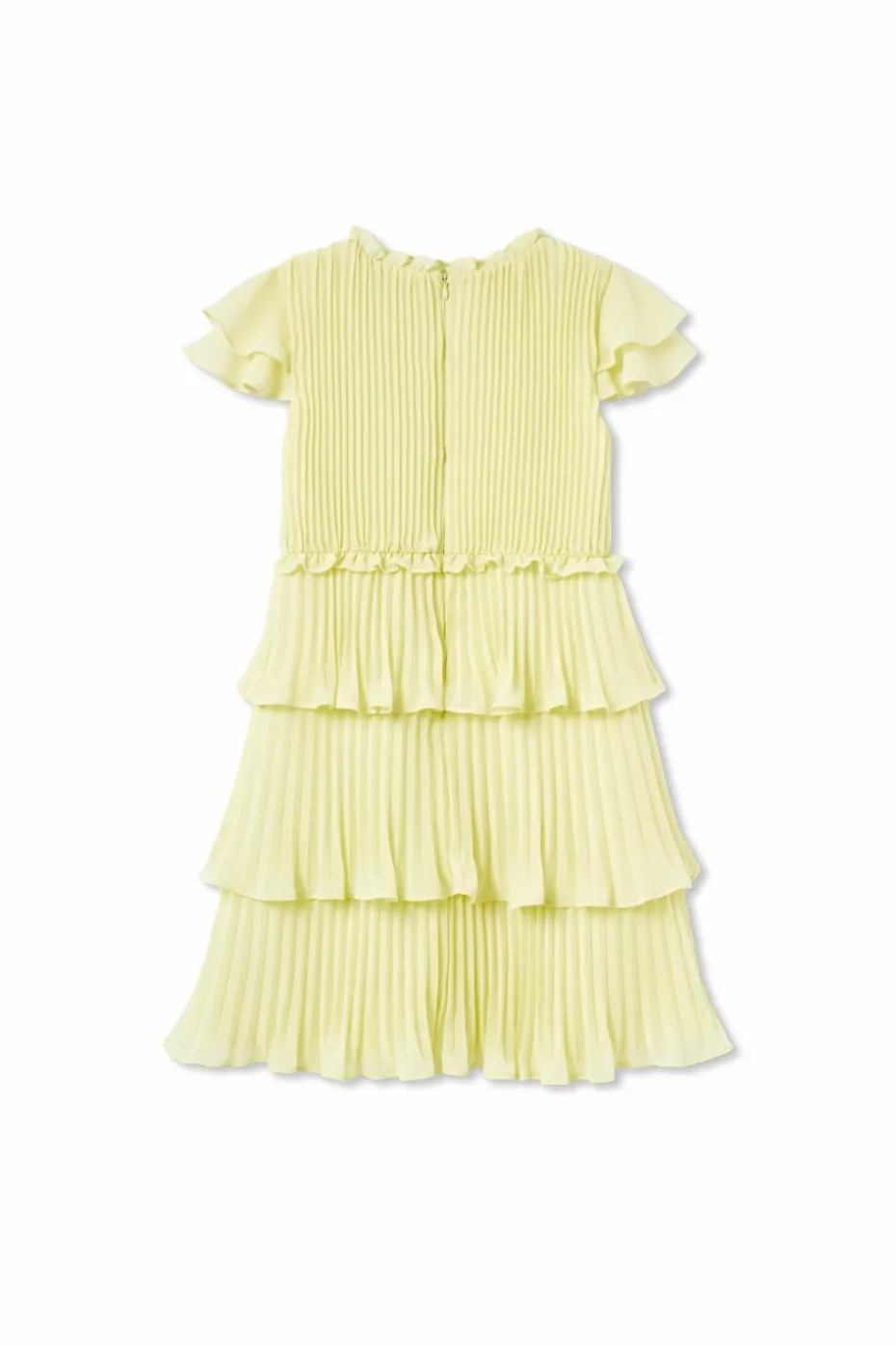 Self-Portrait Kids YELLOW Dress with decorative trim