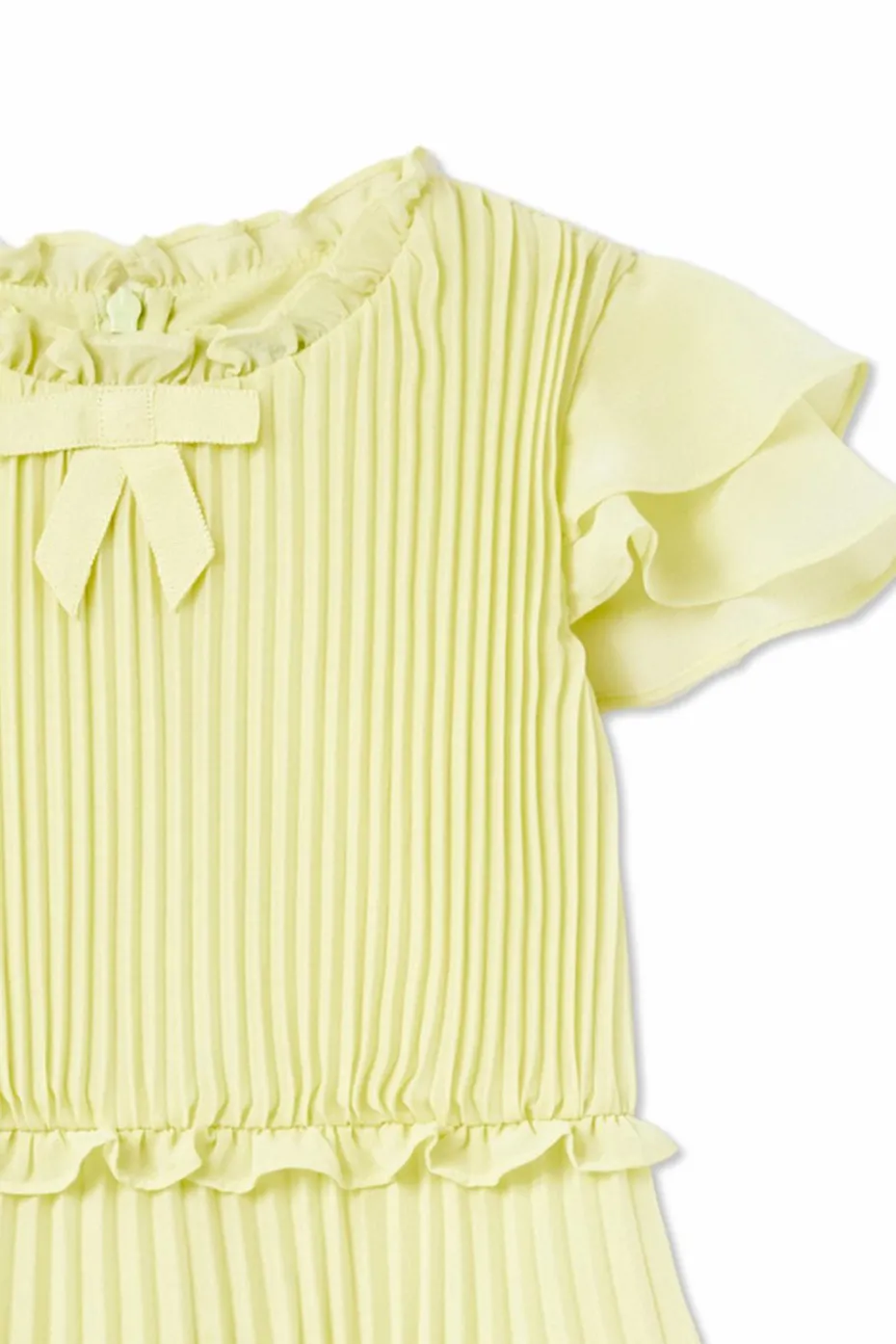 Self-Portrait Kids YELLOW Dress with decorative trim