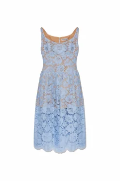 Self-Portrait light blue Lace dress