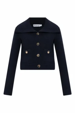 Self-Portrait NAVY BLUE Cardigan with pockets