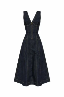 Self-Portrait NAVY BLUE Denim dress