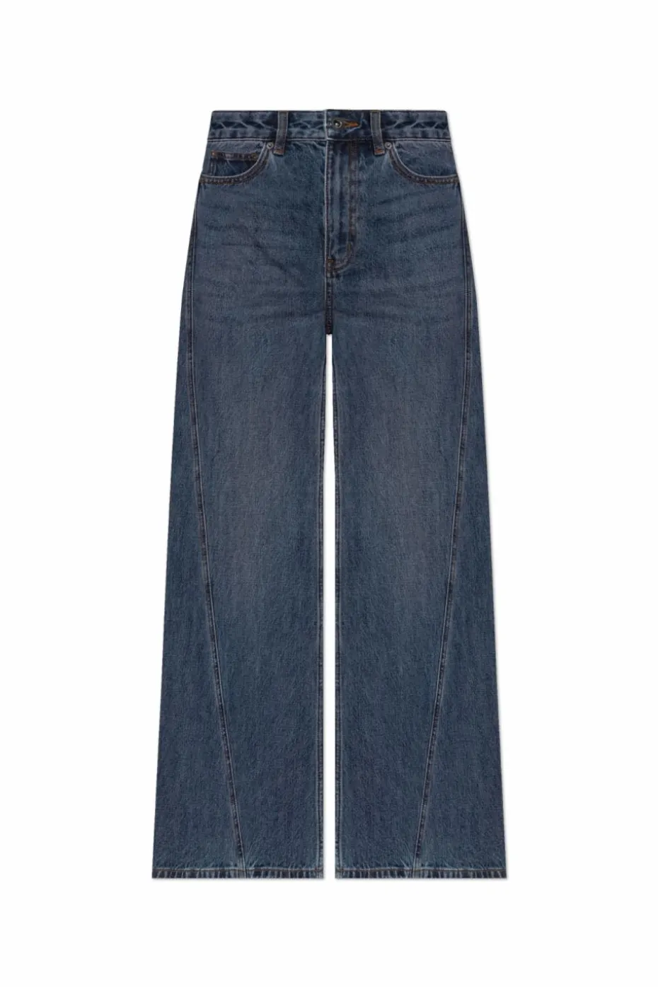 Self-Portrait NAVY BLUE Jeans with wide legs
