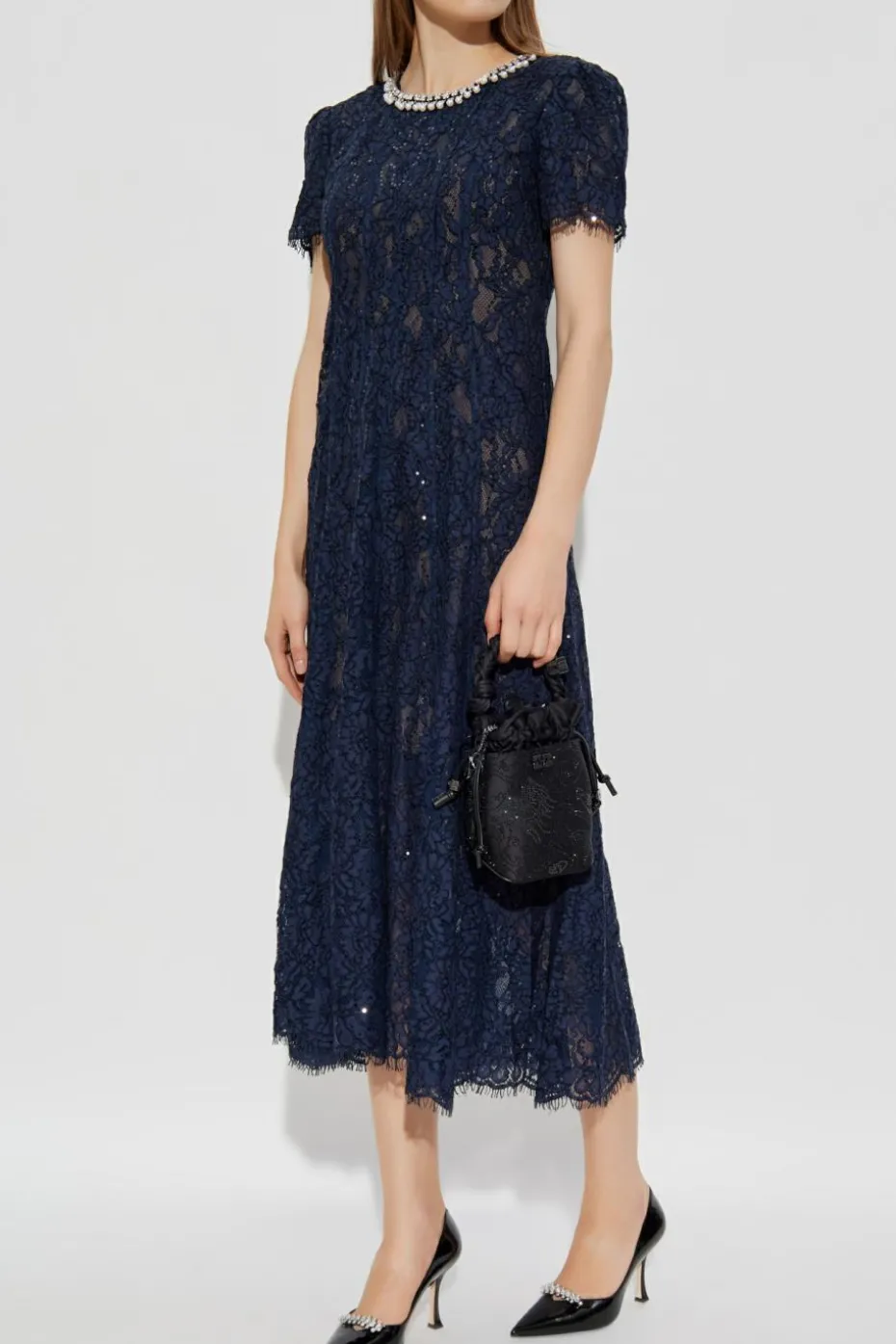 Self-Portrait NAVY BLUE Lace dress
