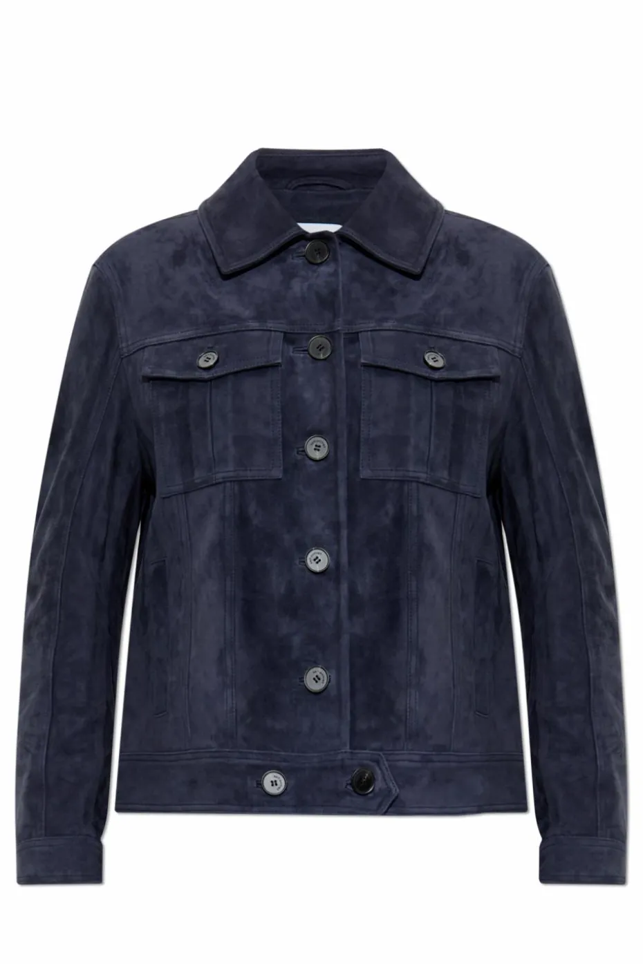 Self-Portrait NAVY BLUE Suede jacket