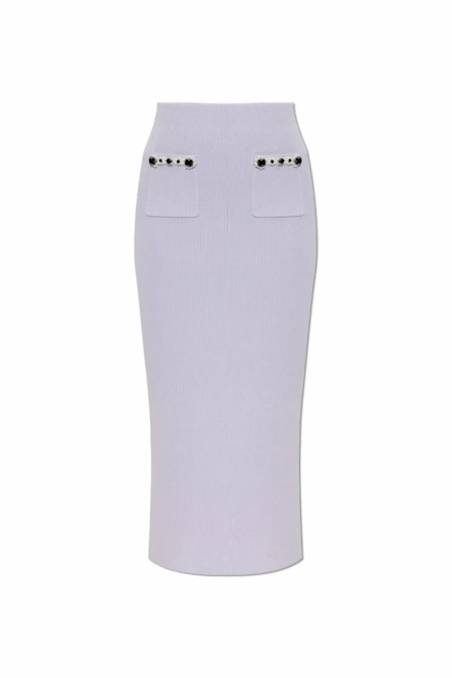 Self-Portrait PURPLE Pencil skirt with pockets