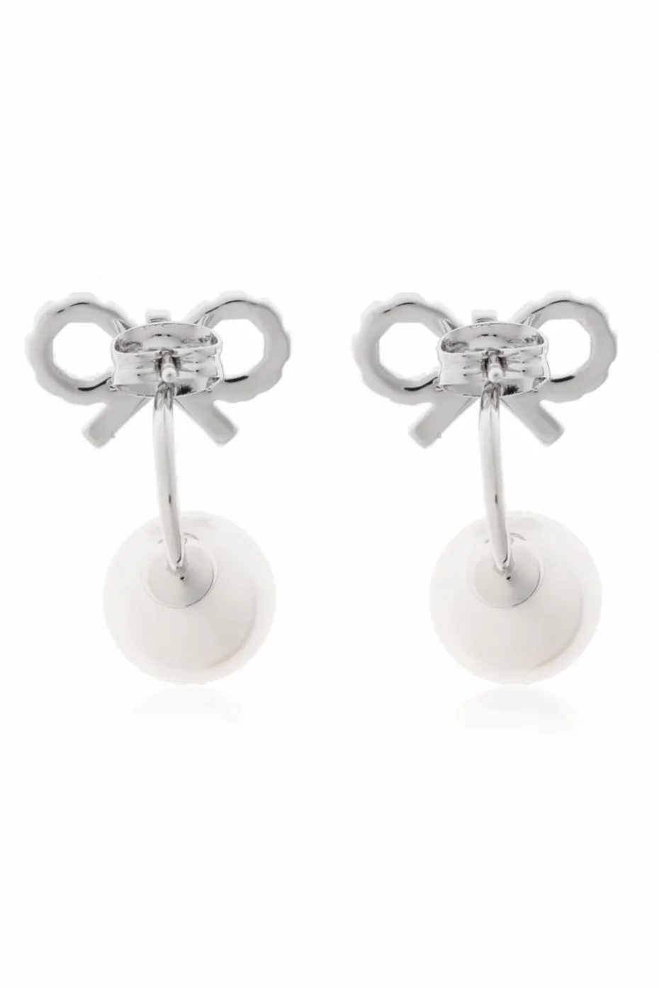 Self-Portrait SILVER Earrings with shimmering crystals
