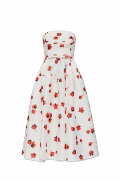 Self-Portrait WHITE Dress with floral motif