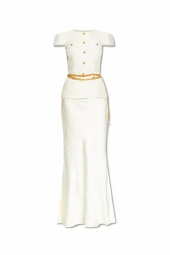 Self-Portrait WHITE Dress with belt