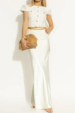 Self-Portrait WHITE Dress with belt
