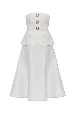 Self-Portrait WHITE Off-shoulder dress