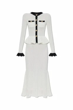 Self-Portrait WHITE Peplum dress