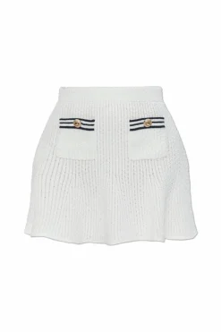 Self-Portrait WHITE Skirt with pockets