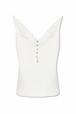 Self-Portrait WHITE Strappy top